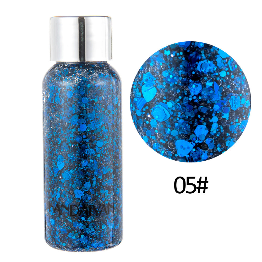 HANDAIYAN Mermaid Scale Face Body Sequins Body Lotion Glitter Cream Eye Shadow Colorful Polarized Stage Makeup