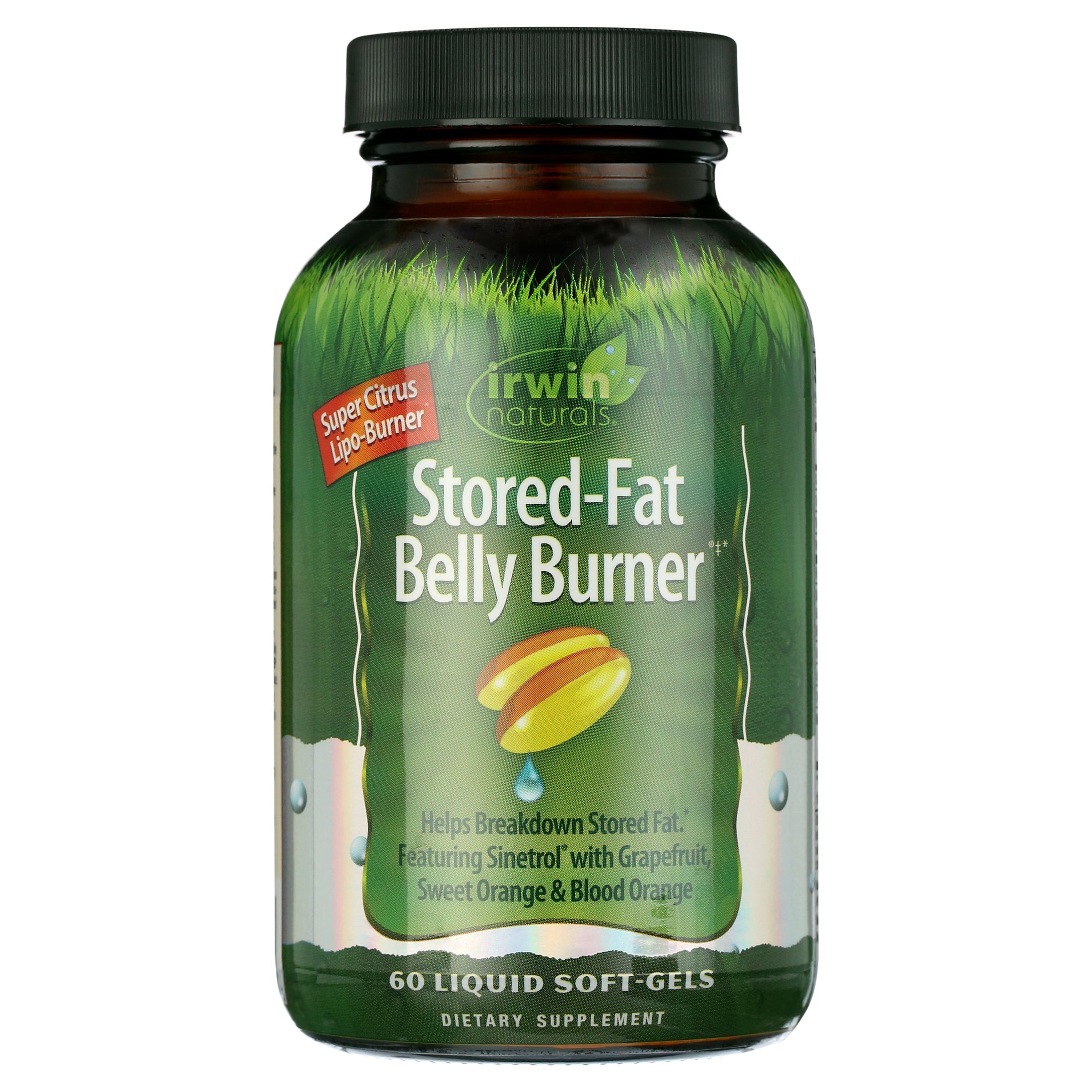 Irwin Naturals Stored-Fat Belly Burner – Targeted Weight Management (Liquid Soft-Gels)