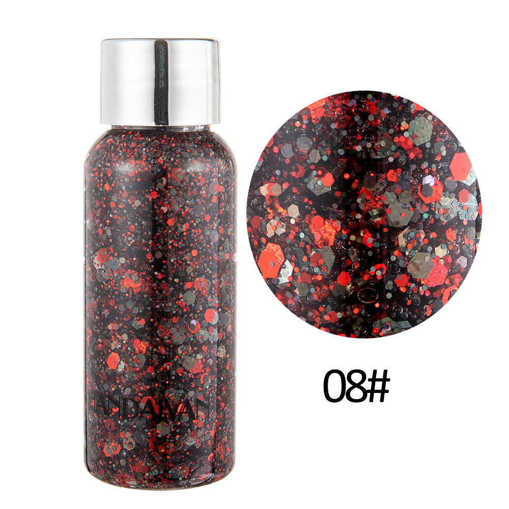 HANDAIYAN Mermaid Scale Face Body Sequins Body Lotion Glitter Cream Eye Shadow Colorful Polarized Stage Makeup