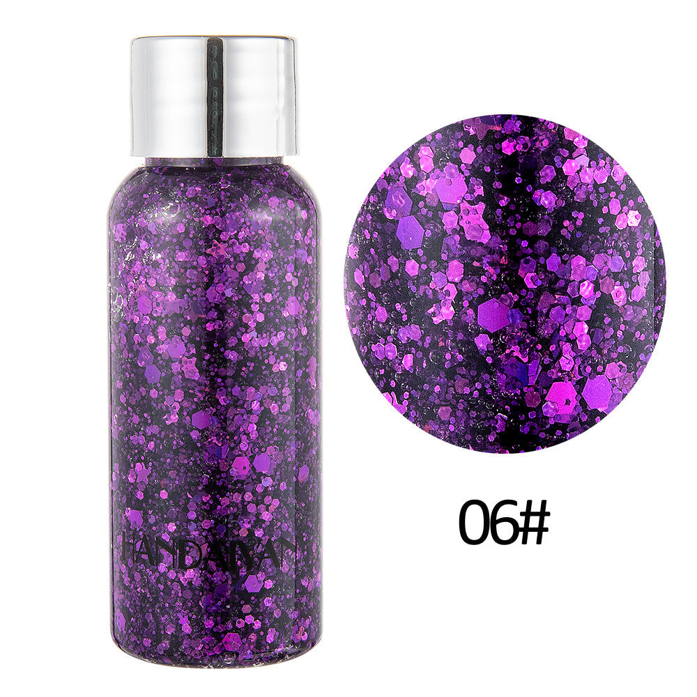 HANDAIYAN Mermaid Scale Face Body Sequins Body Lotion Glitter Cream Eye Shadow Colorful Polarized Stage Makeup