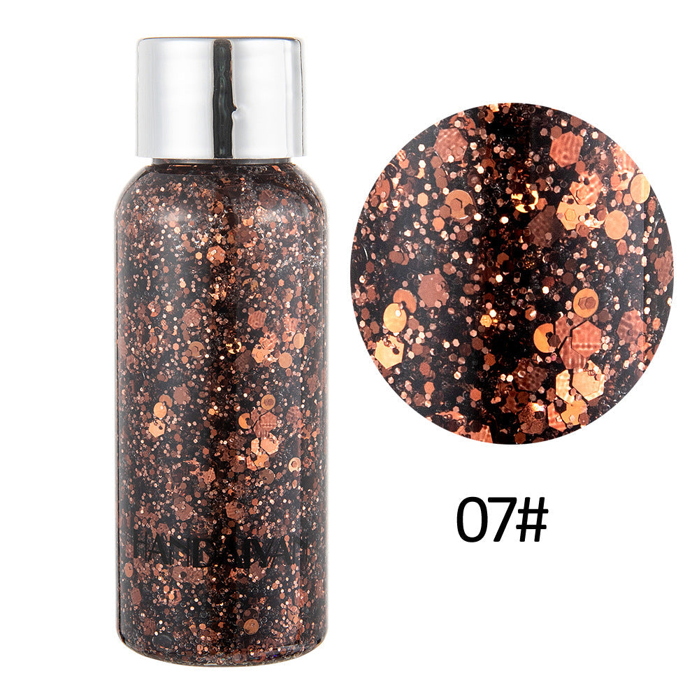 HANDAIYAN Mermaid Scale Face Body Sequins Body Lotion Glitter Cream Eye Shadow Colorful Polarized Stage Makeup
