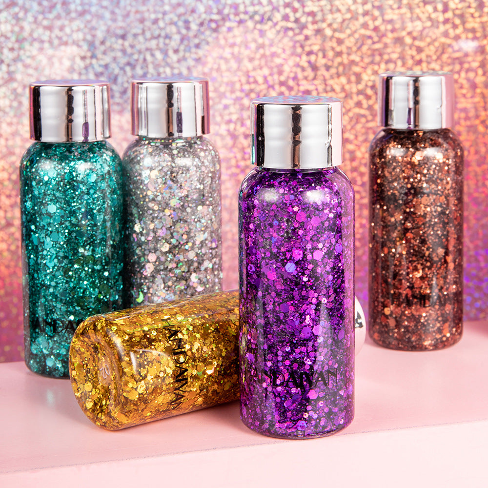 HANDAIYAN Mermaid Scale Face Body Sequins Body Lotion Glitter Cream Eye Shadow Colorful Polarized Stage Makeup