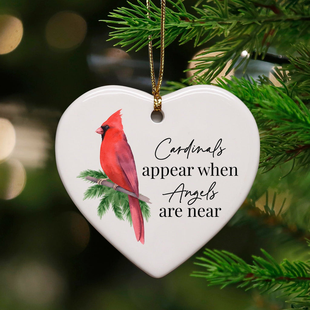 Sympathy Ornaments - Cardinals Appear When Angels Are Near